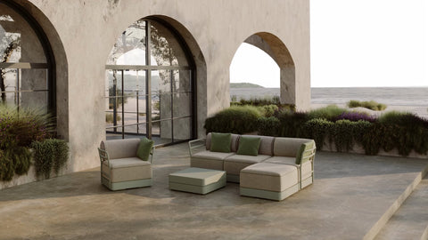 Sillón Brisa Basic Con Respaldar y 2 Apoyabrazos, Taupe-Tela Mud/Mocha