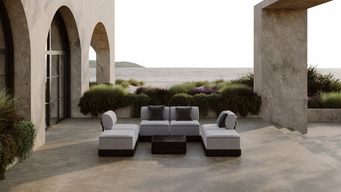 Sillón Brisa Basic Con Respaldar y 2 Apoyabrazos, Taupe-Tela Mud/Mocha