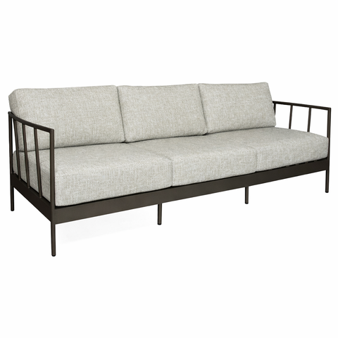 Sofa 3 Puestos. Oslo Grafito con Tapiceria Canvas Granite