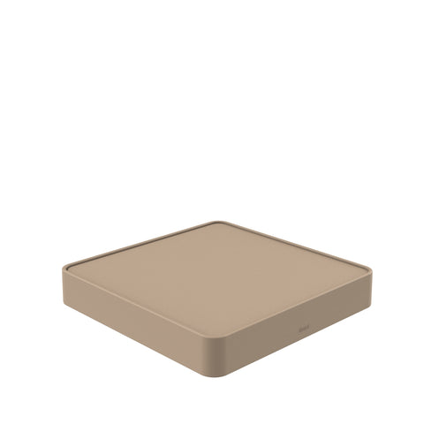 Mesa Baja Brisa Cuadrada, Taupe-Hpl Taupe